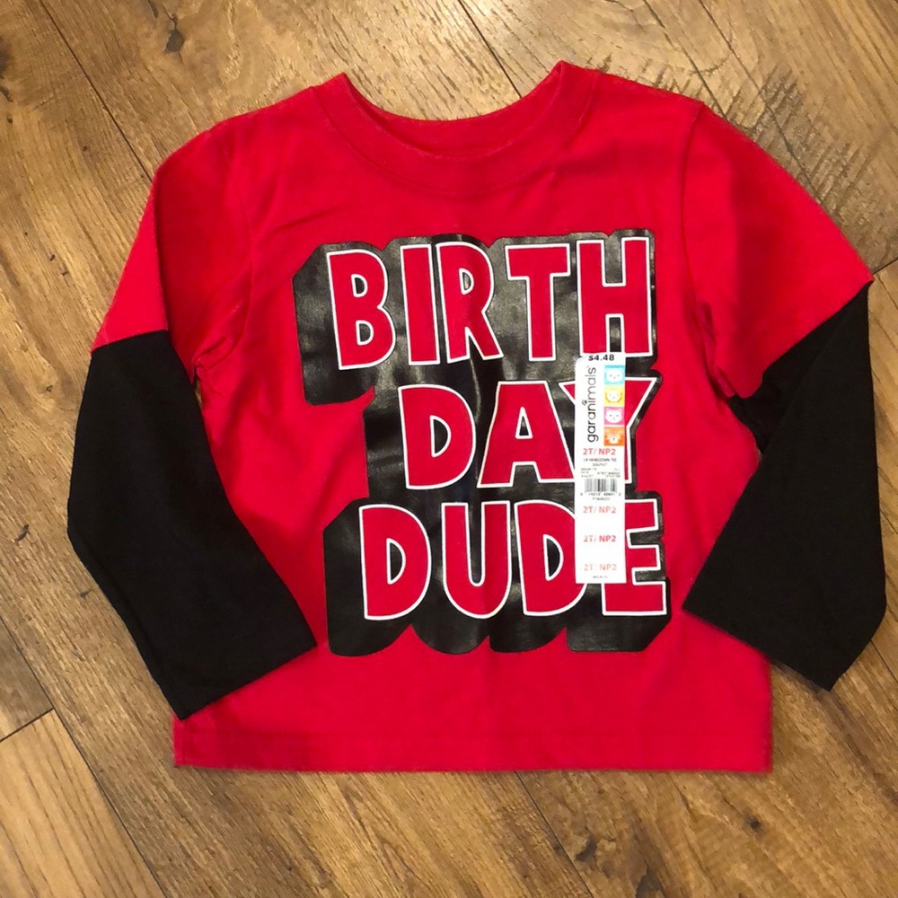2T Birthday Dude long sleeve shirt NWT